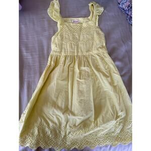 Cat & Jack yellow eyelet Dress size 7/8